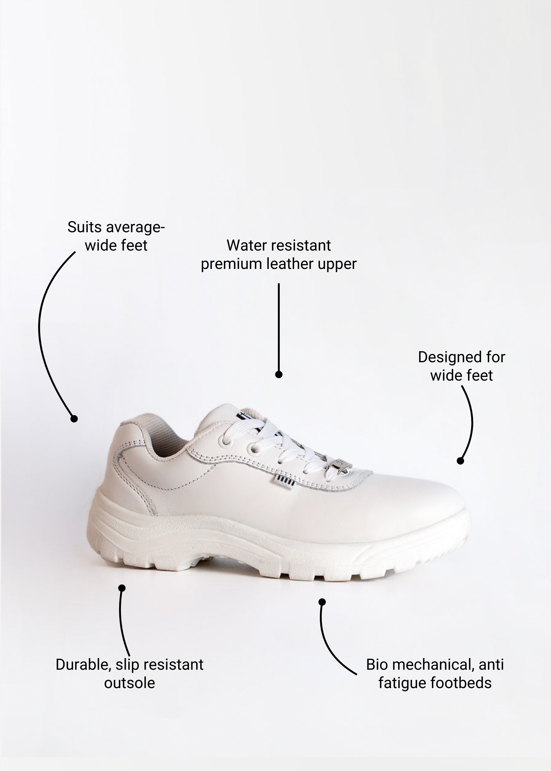 Nurtures: wide fit women's sneaker