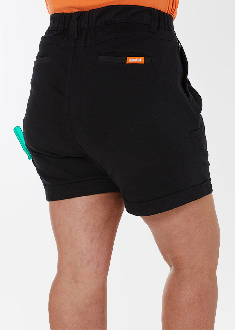 Zadie workwear the workz short black she wear