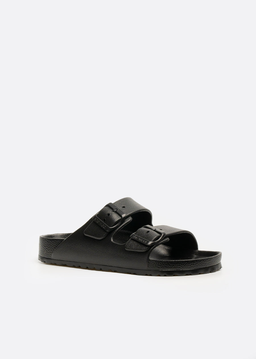 Ebony sandal with shock absorbing sole