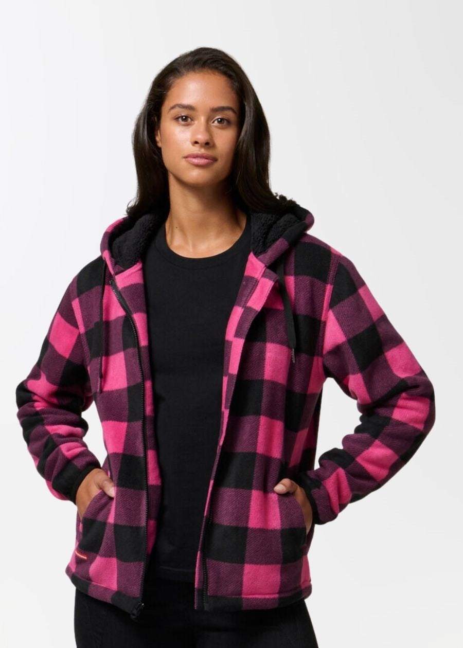 Checkered hoodie women's sale