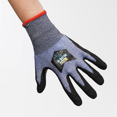 Blue-E cut resistant level E gloves