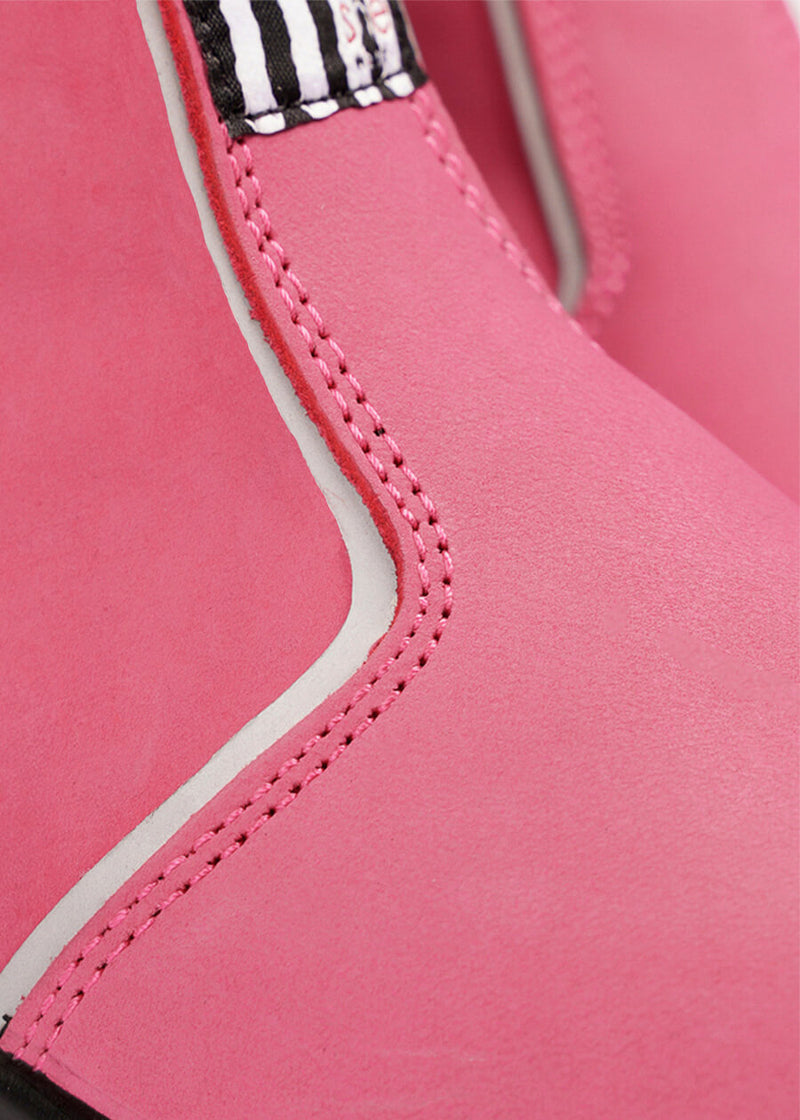 Hot pink work on sale boots