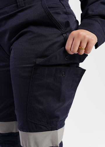 Woo Buttoned Side Pockets Cargo Pants